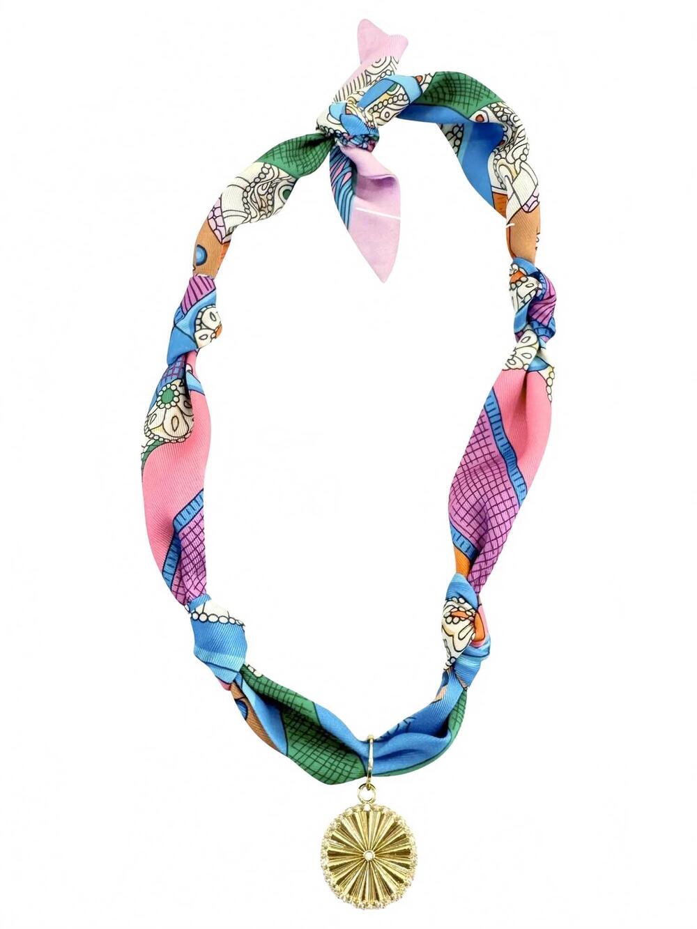 NEW GEMELLI women's cabo scarf necklace in multi
